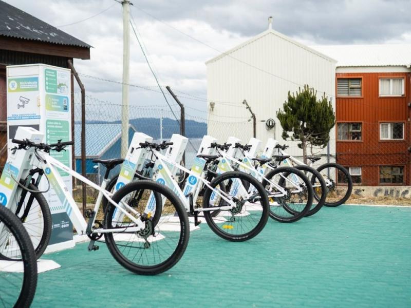 El Programa BiciUshuaia ya sumó una nueva estación en Mirador de Los Andes