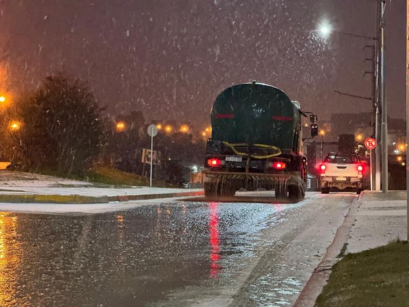 En Ushuaia continan las tareas de Operativo Invierno 
