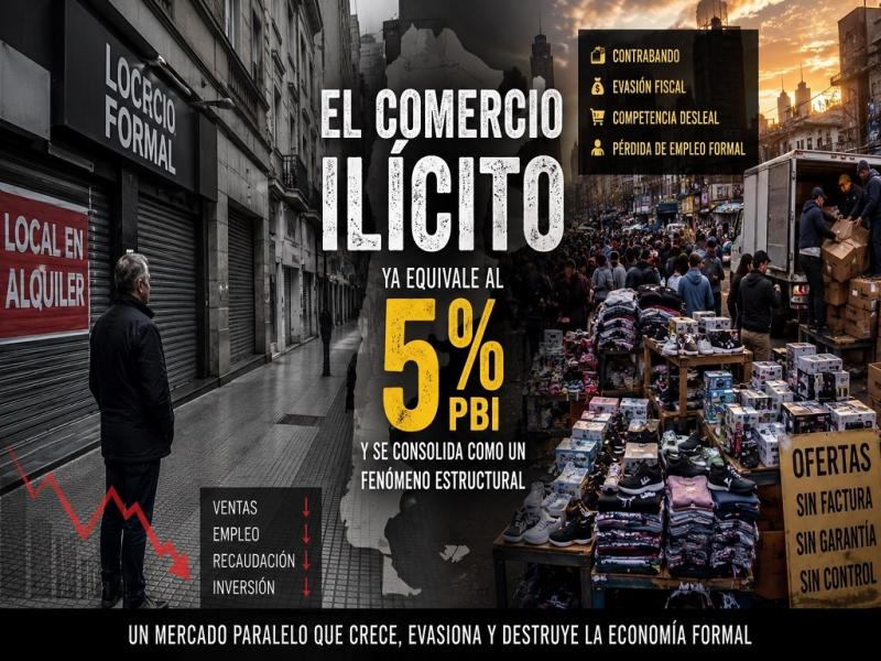 El comercio il�cito ya equivale al 5% del PBI y se consolida como un fen�meno estructural