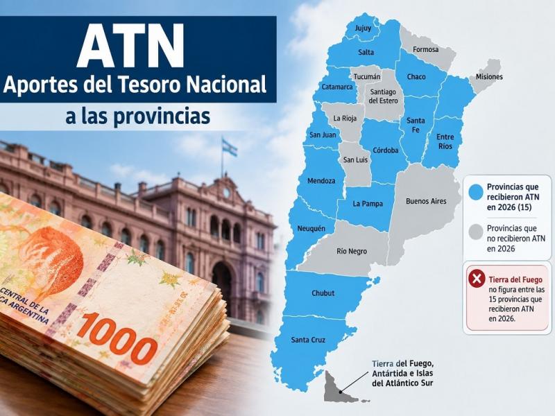 Naci�n reparti� $177.000 millones en ATN y Tierra del Fuego qued� fuera de las 15 provincias m�s beneficiadas