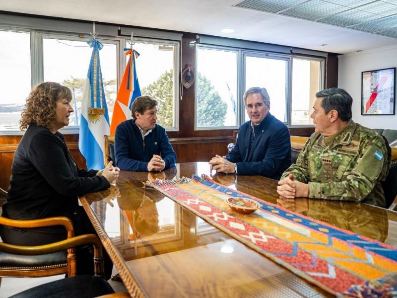 Melella reiteró la importancia estratégica de Tierra del Fuego y respaldó la reactivación del proyecto de la Base Naval Integrada