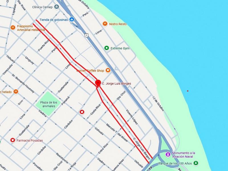 En R�o Grande cambia el sentido de circulaci�n de la calle Jorge Luis Borges 