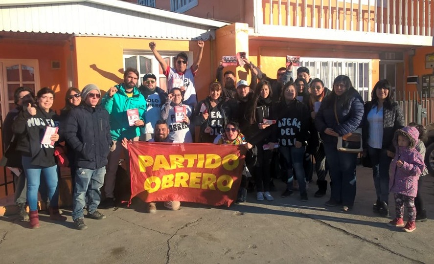 Dirigentes y militantes del Partido Obrero cerraron las actividades proselitistas recorriendo diversos barrios de la ciudad de Ro Grande. 