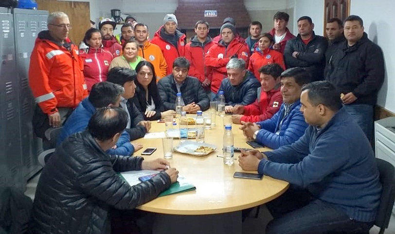 Juan Carlos Arcando agradeci y destac el trabajo de todos los brigadistas y lo propio hizo con las autoridades de Tolhuin.
