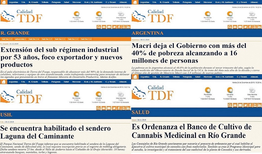 El ranking fue elaborado en la segunda semana de noviembre de 2019, con datos que proporciona el sitio web internacional de contador de visitas www.alexa.com. 