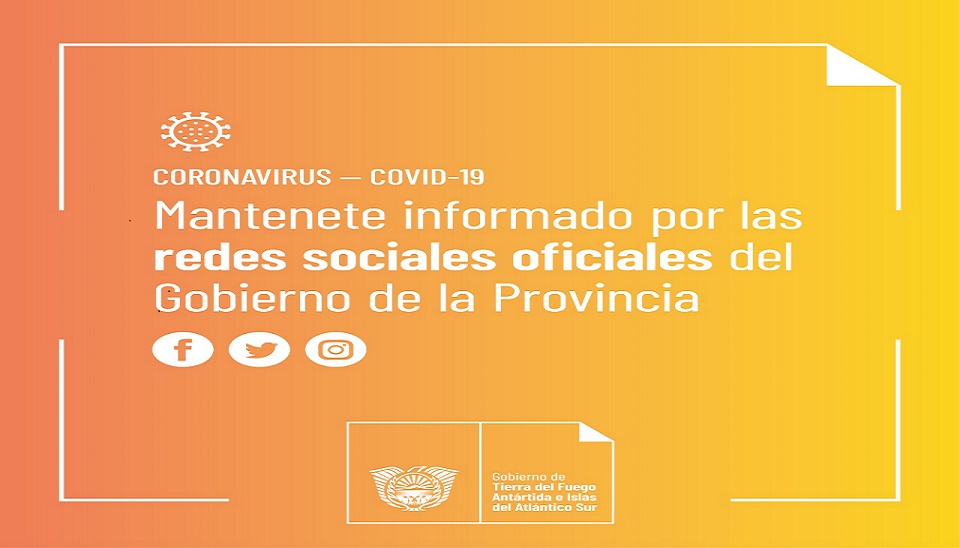 Todos los das y en todo momento se mantiene la informacin oficial actualizada y publicada en las diferentes redes sociales oficiales de la provincia, en un sistema de comunicacin diario y permanente con la sociedad.