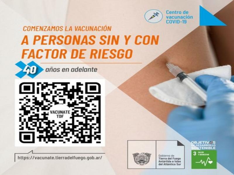 Teniendo en cuenta que esta nueva franja etaria representa uno de los porcentajes ms altos de la poblacin objetivo a vacunar; es que se solicita tener paciencia al momento de solicitar el turno.