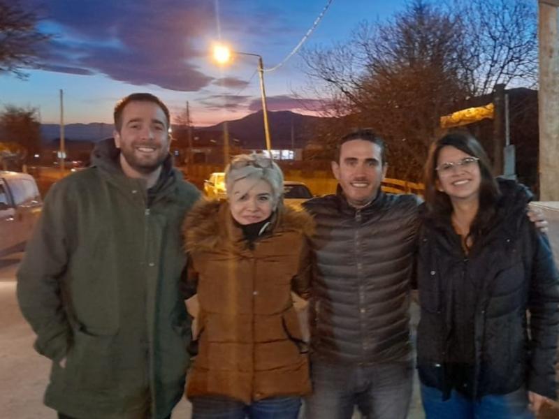 Los dirigentes, participaron en la ciudad de Tolhuin de un debate de candidatos a Diputados nacionales, acompaando a los candidatos de Lista 502 B Evolucin Tierra del Fuego, Maximiliano Ybars y Rosana Mansilla. 