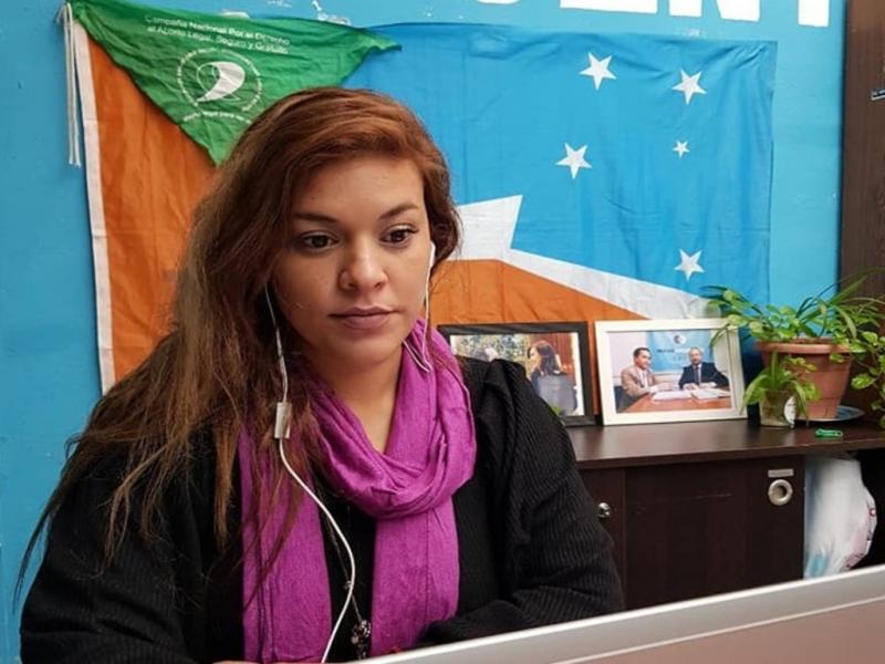 Desde Nuevo Encuentro construimos desde la militancia transfeminista apostando a nuevas lgicas de hacer poltica desde el amor y la sensibilidad social, subray Vernica Portillo.