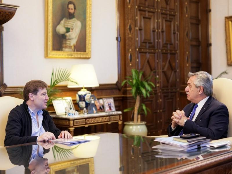 Gustavo Melella recibir al Presidente de la Nacin, Alberto Fernndez, con quien mantuvo una reunin de trabajo y anlisis de la situacin provincial hace pocos das en la Casa Rosada. 