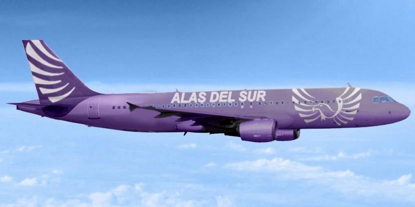 Alas del Sur es una empresa patagnica que solicit operar vuelos no regulares y 21 rutas regulares, todas con Crdoba como origen y varias escalas en ciudades intermedias para unir diferentes puntos de cabotaje, y nueve rutas internacionales.
