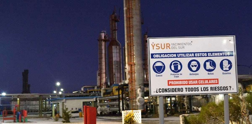 Planta de gas San Sebastin, ubicada 80 km al norte de la ciudad de Ro Grande en la provincia de Tierra del Fuego.