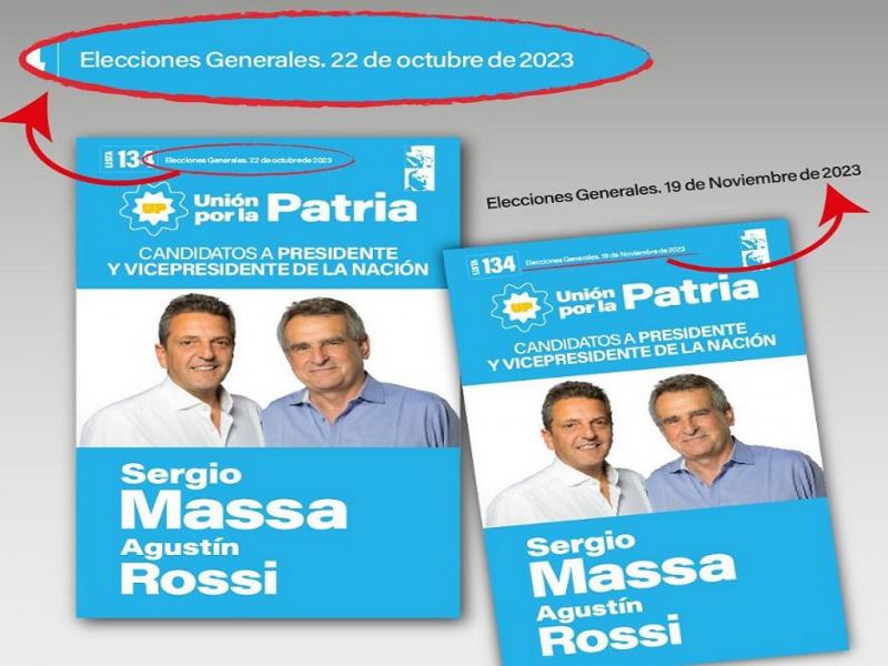 Las boletas confirmadas para el balotaje del domingo prximo podrn contar con la inscripcin del 22 de octubre y el 19 de noviembre.