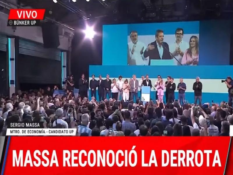 Me he comunicado con Milei porque es el Presidente que los argentinos eligieron, dijo Sergio Massa.