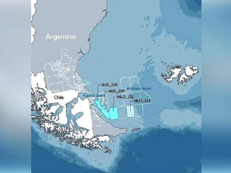 El rea de adquisicin ssmica se encuentra a unos 30 kilmetros costa afuera de la ciudad de Ro Grande. El tamao mximo del rea de relevamiento cubre aproximadamente 7.810 kilmetros cuadrados.