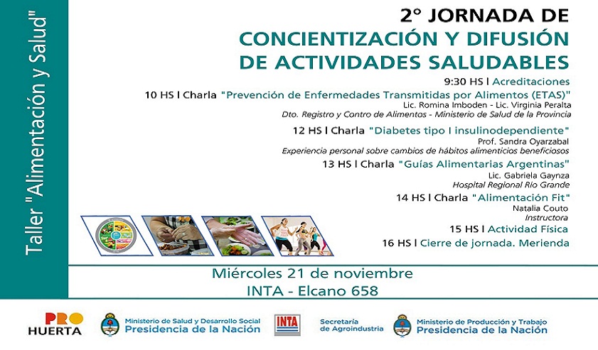 Queremos seguir promocionando la salud a travs de la alimentacin y todas las actividades que proponemos estn basadas en las guas alimentarias y capacitaciones que se brindan desde el Ministerio de Salud de la Nacin, remarc Susana Quinteros.