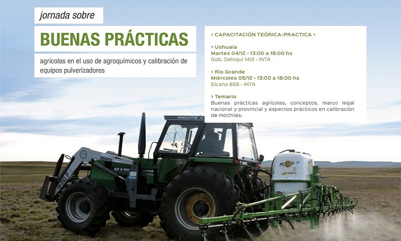 Las capacitaciones son organizadas por el INTA, el Ministerio de Agricultura, Ganadera y Pesca de la provincia y la Asociacin Rural de Tierra del Fuego. 